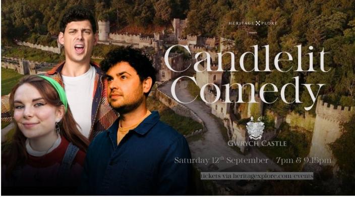 Candlelit Comedy at Gwrych Castle
