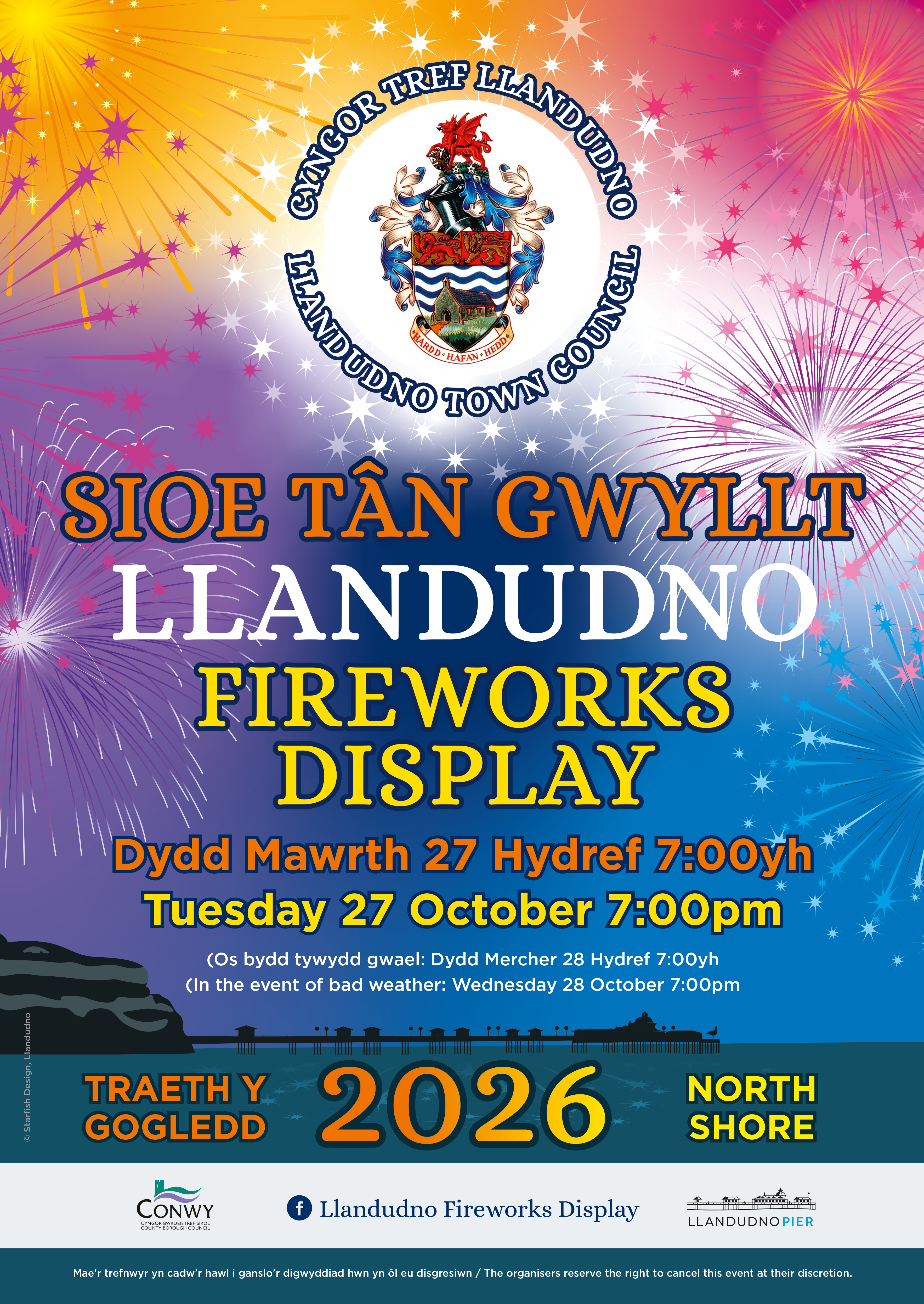 Llandudno Fireworks Display 2026