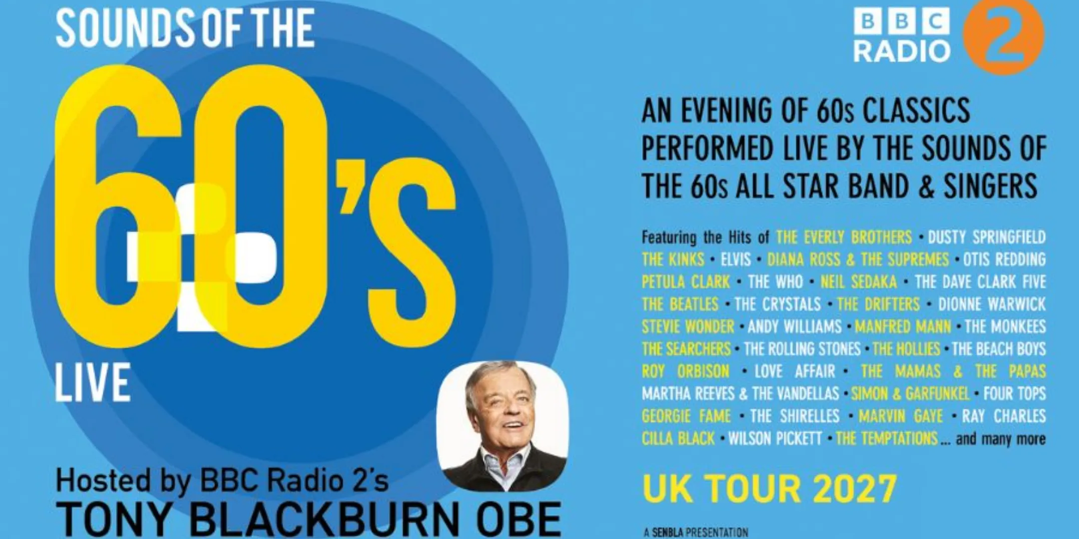Sounds Of The 60’s Live - Hosted By Tony Blackburn OBE