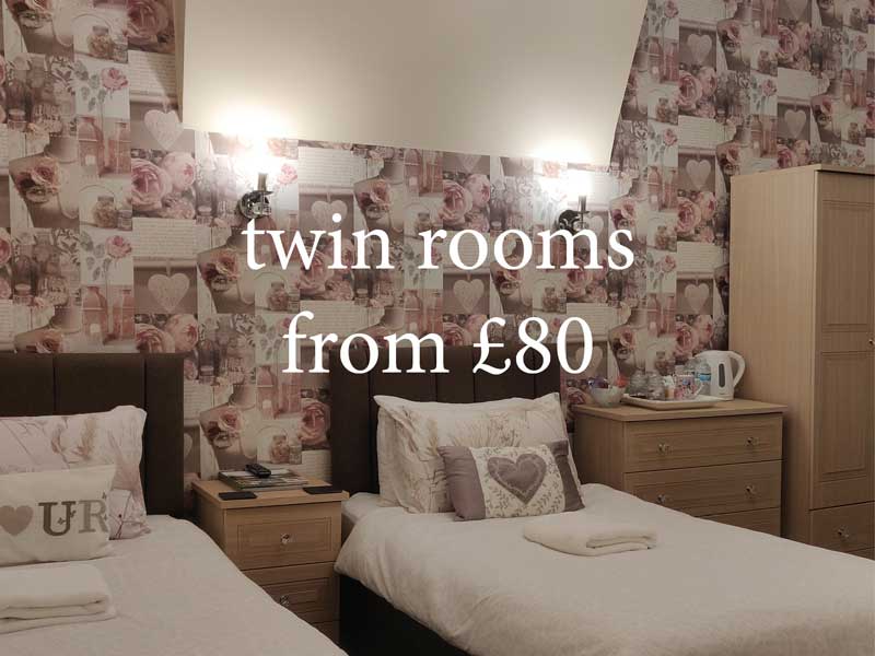Twin Rooms From £80 | THE ROSEDENE LLANDUDNO